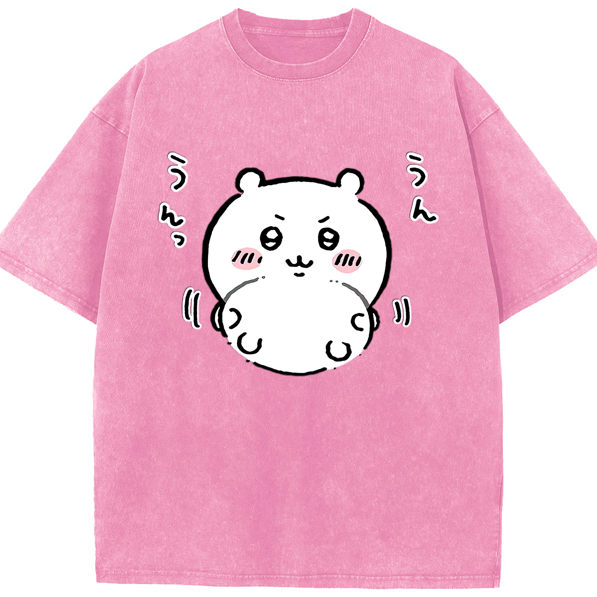 （画像用） ちいかわ ちいかわ Chii-kawa chiikawa 綿100% ヴィンテージ風 半袖Tシャツ（フロントプリント）